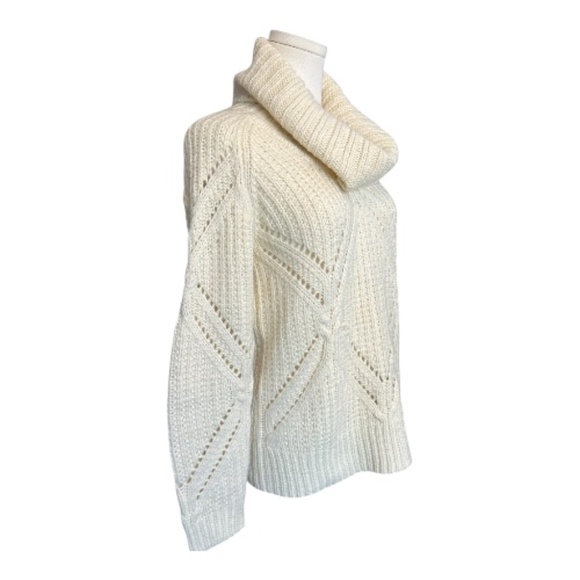 NWOT JCP cream acrylic wool-blend tunic sweater – size S - Picture 4 of 8